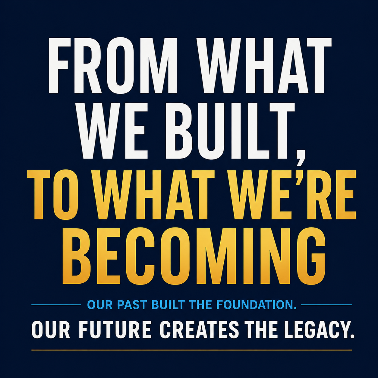 A Video From What We Built, To What We’re Becoming