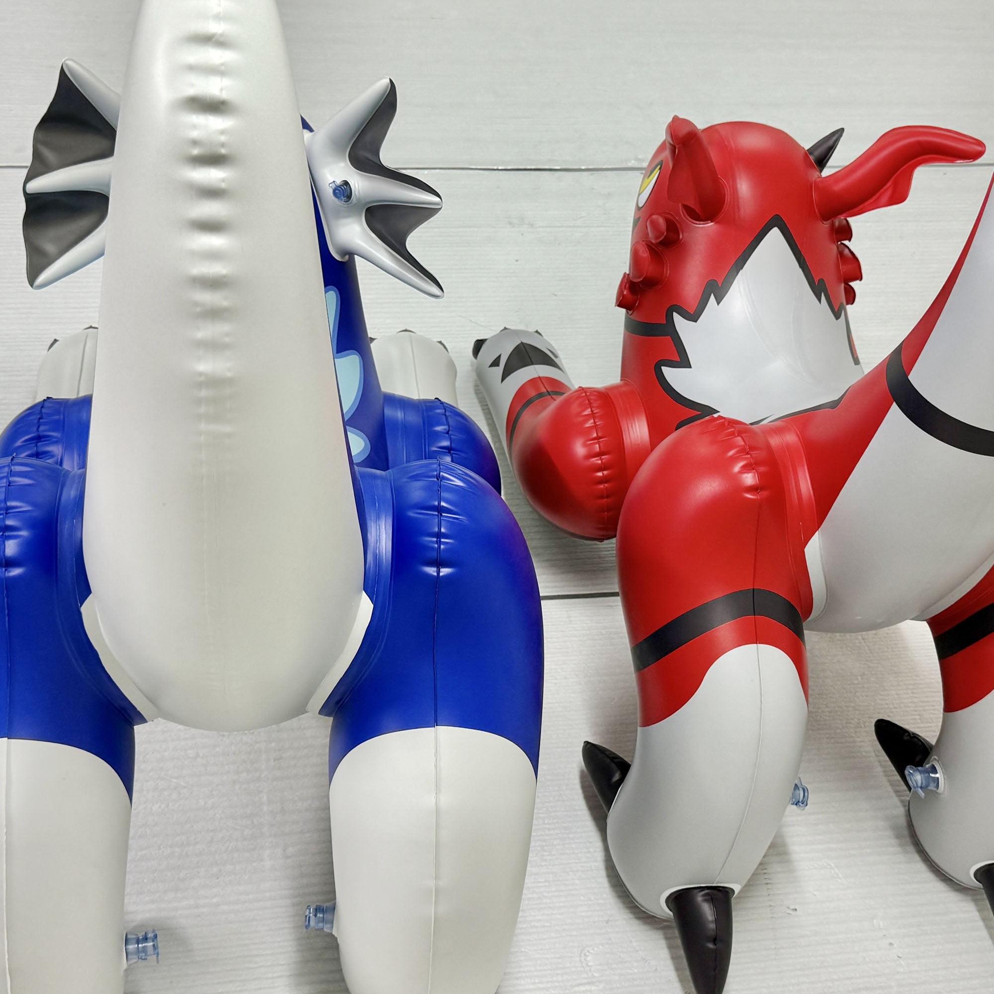 48" Long Red and Blue Dragon Combo