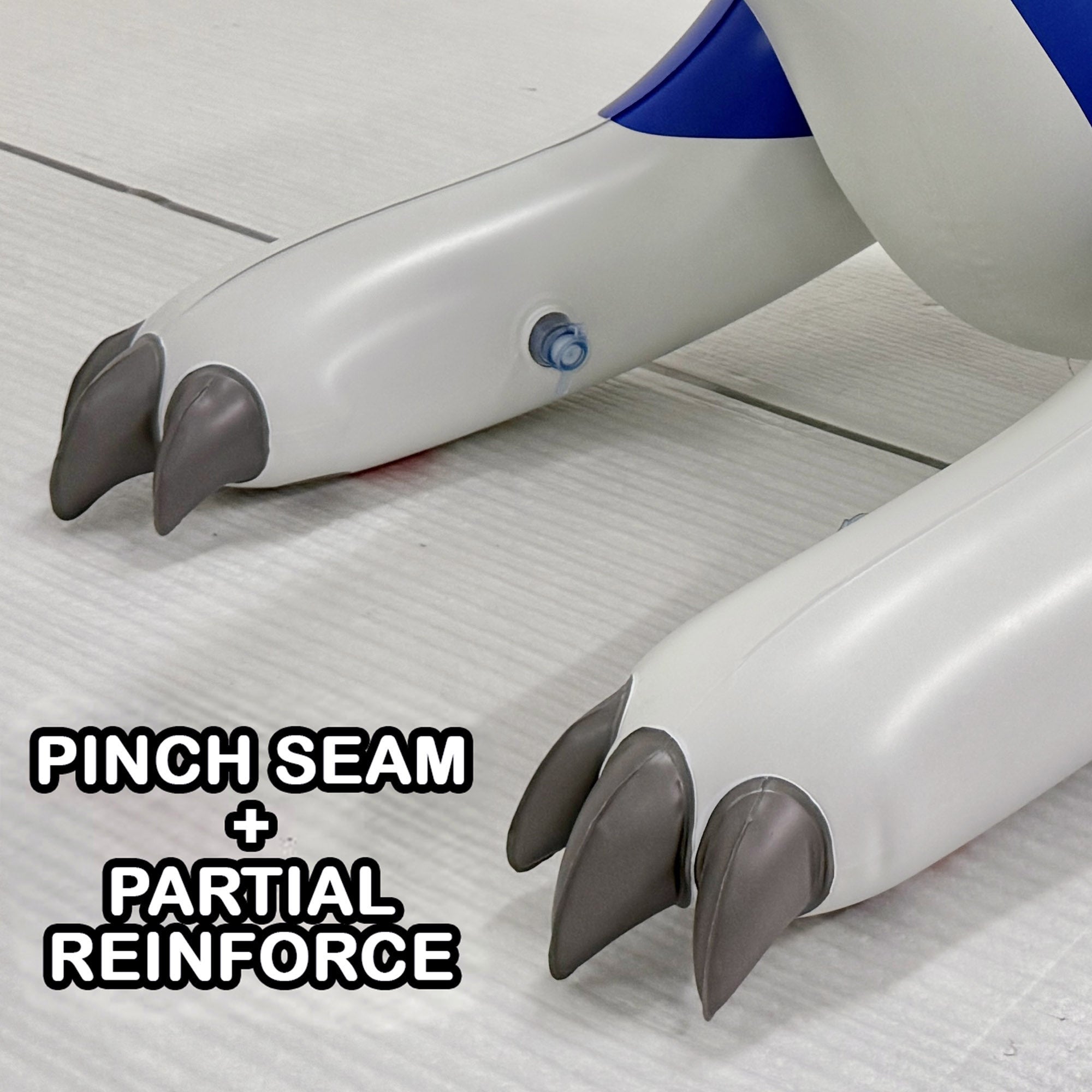 48" Long Red and Blue Dragon Combo