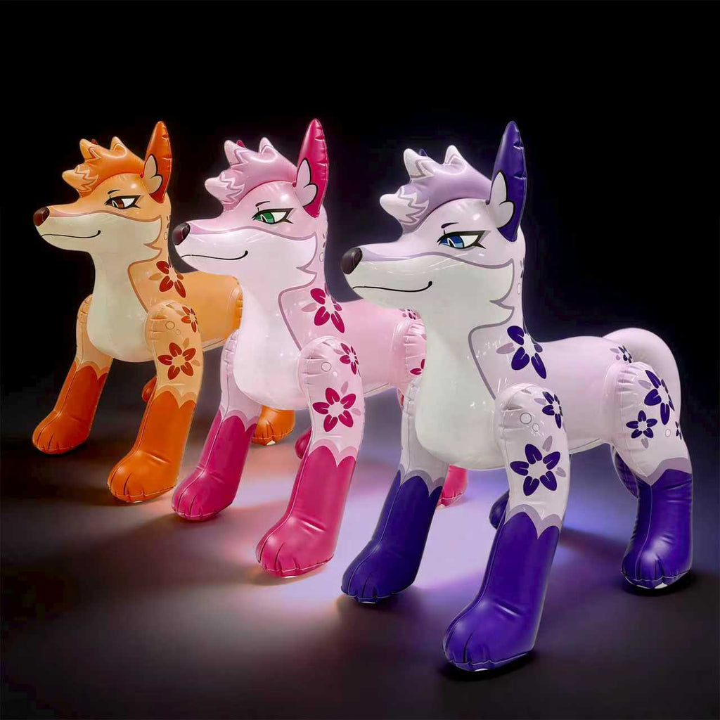 48” Inflatable Kitsune (Single-Tailed Fox) TPU material with Glossy Printing