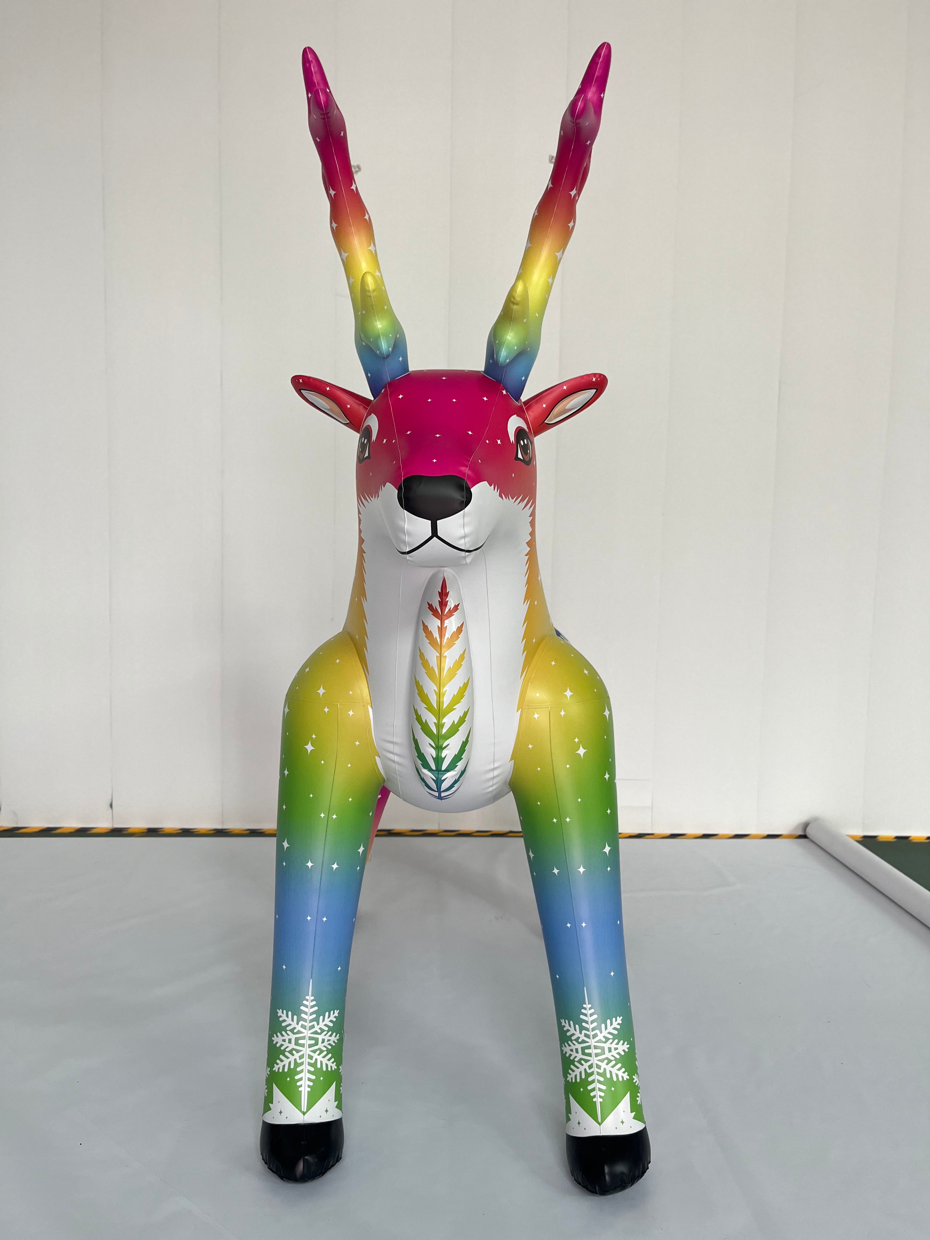 🦌 Aurora the Rainbow Stag — 88” Tall Holiday Collector’s Edition