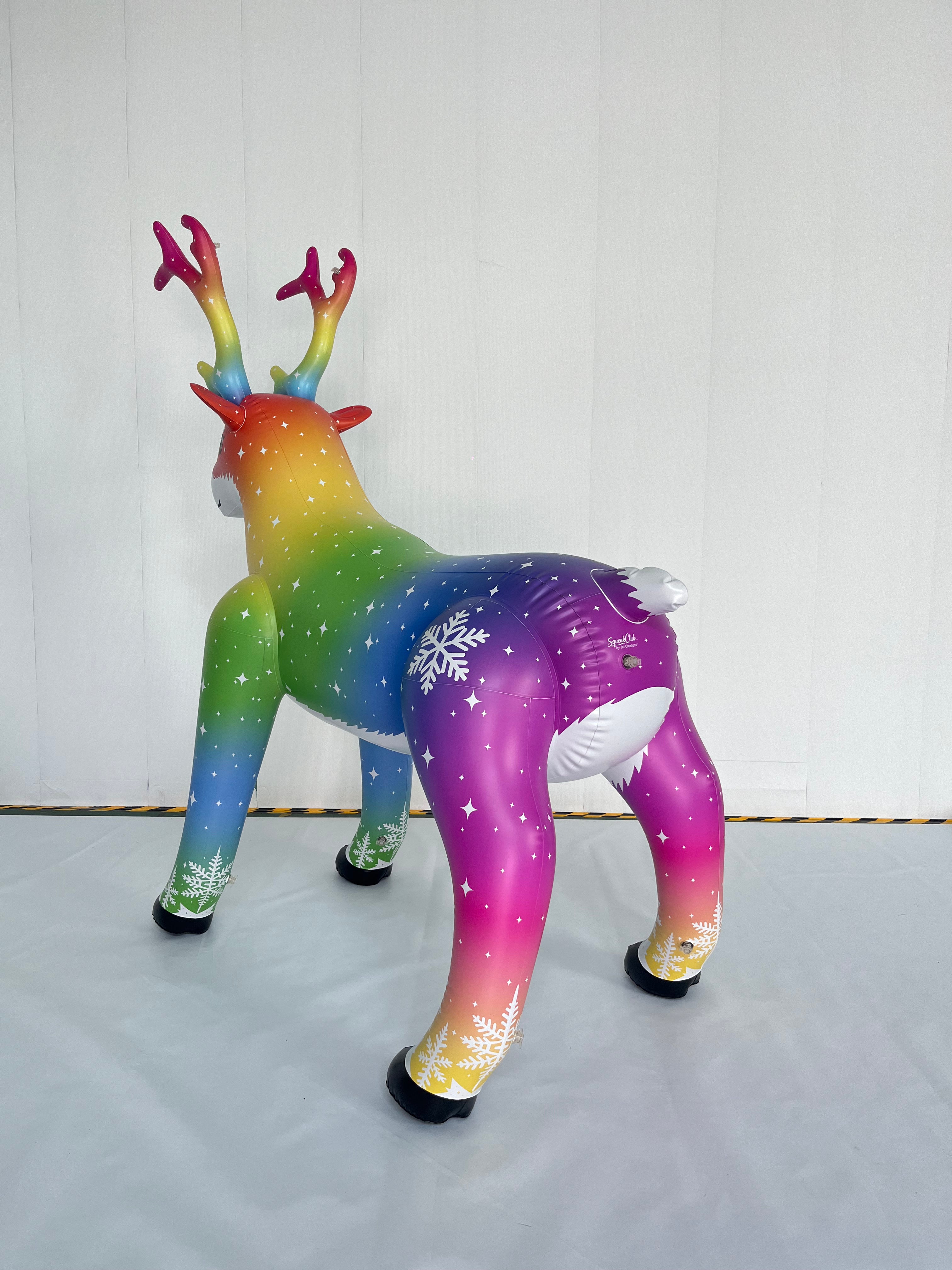 🦌 Aurora the Rainbow Stag — 88” Tall Holiday Collector’s Edition