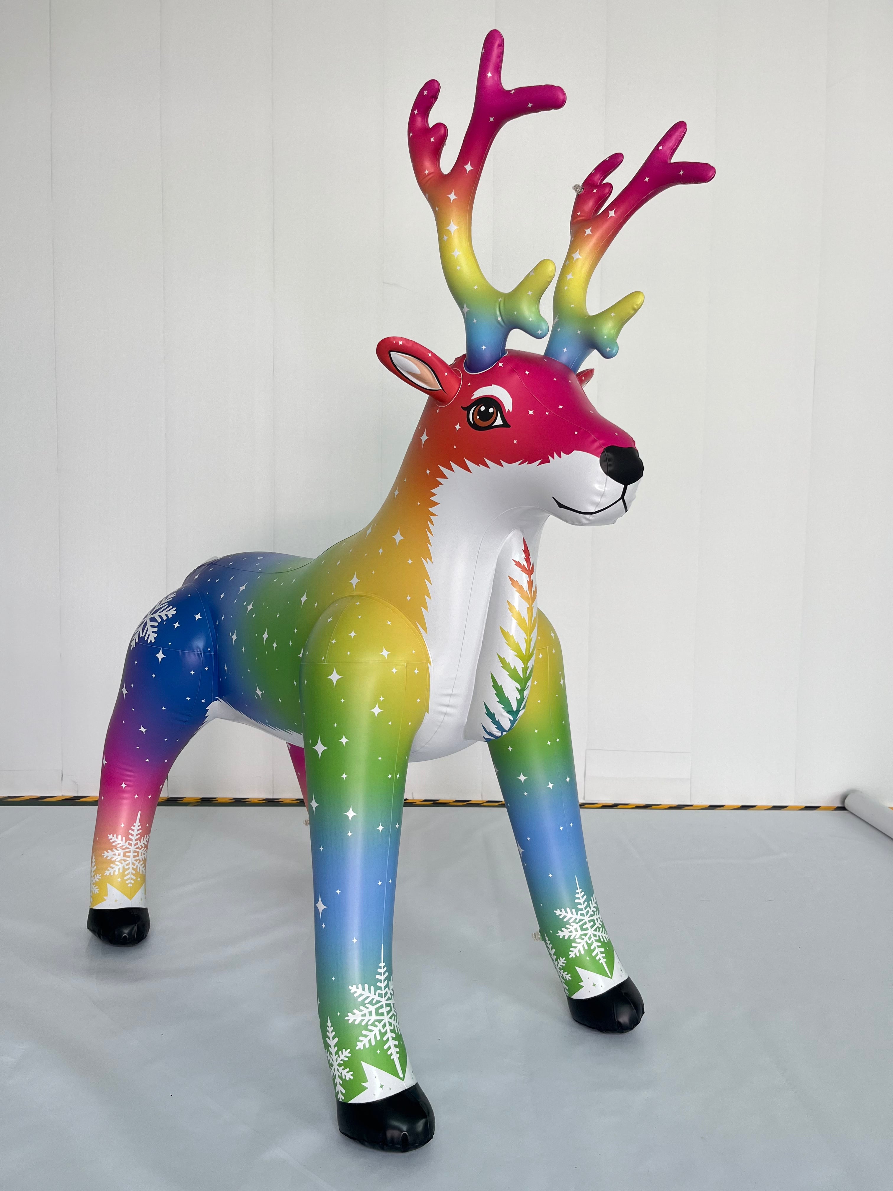🦌 Aurora the Rainbow Stag — 88” Tall Holiday Collector’s Edition