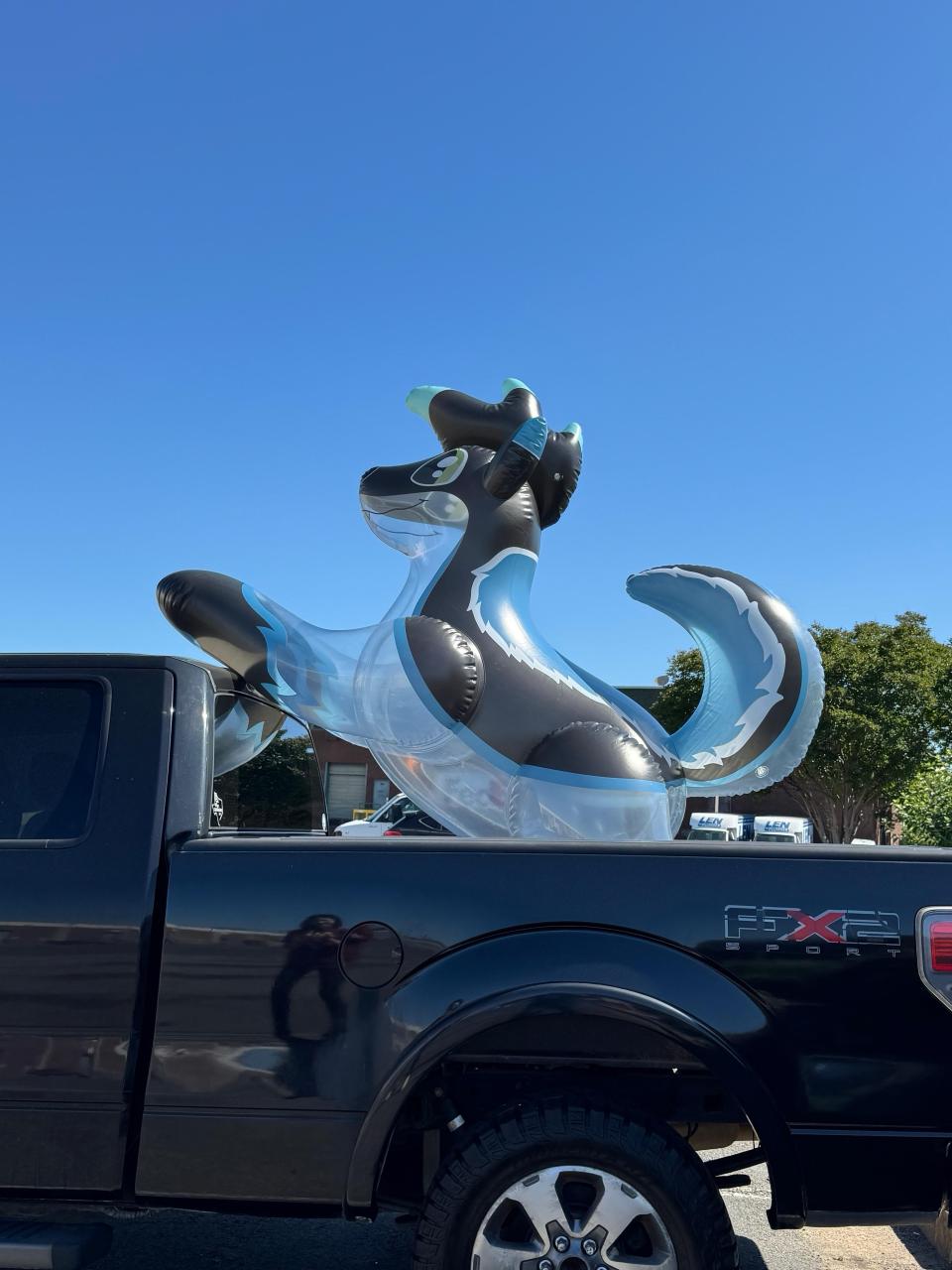 96" Long Acheles The Inflatable Wolf