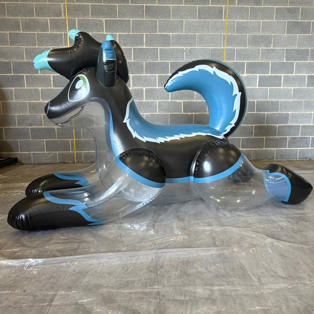 96" Long Acheles The Inflatable Wolf