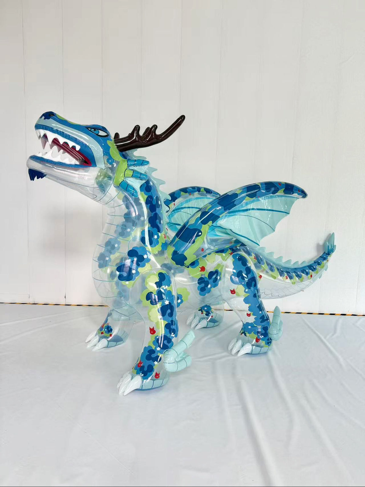 Kaelix the Dragon – 150” Giant Open-Mouth Standing Inflatable Dragon - PVC