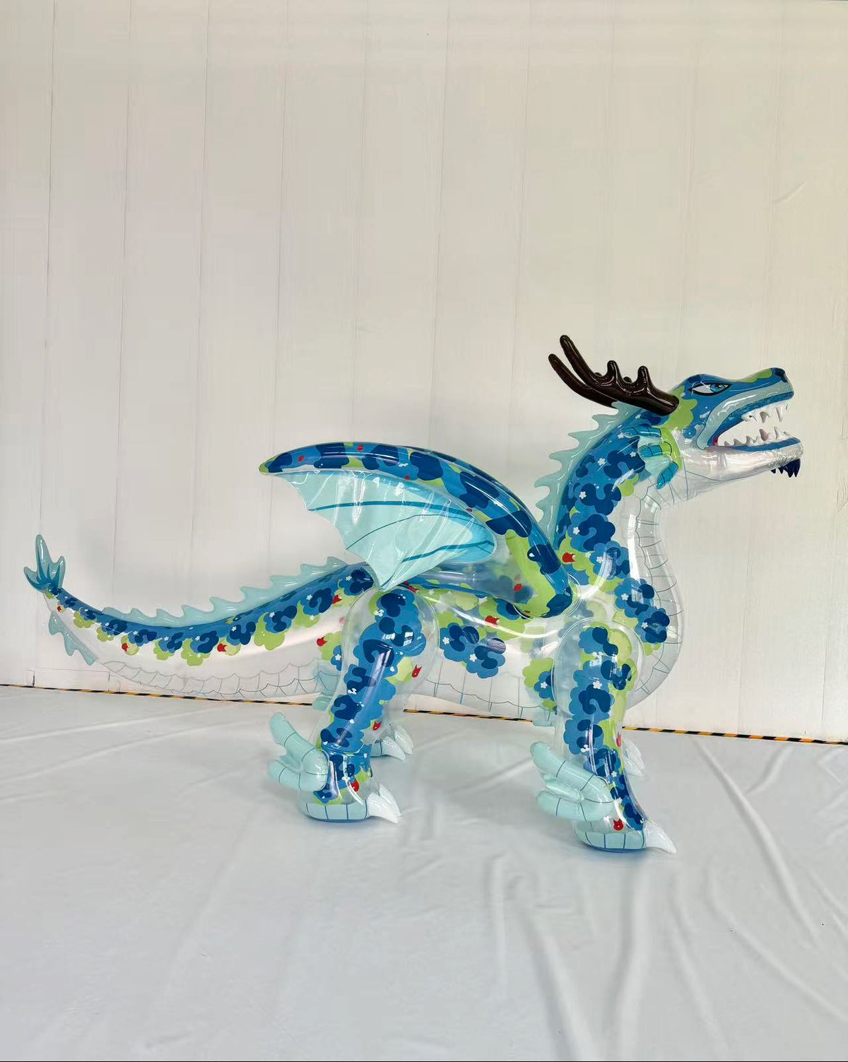 Kaelix the Dragon – 150” Giant Open-Mouth Standing Inflatable Dragon - PVC