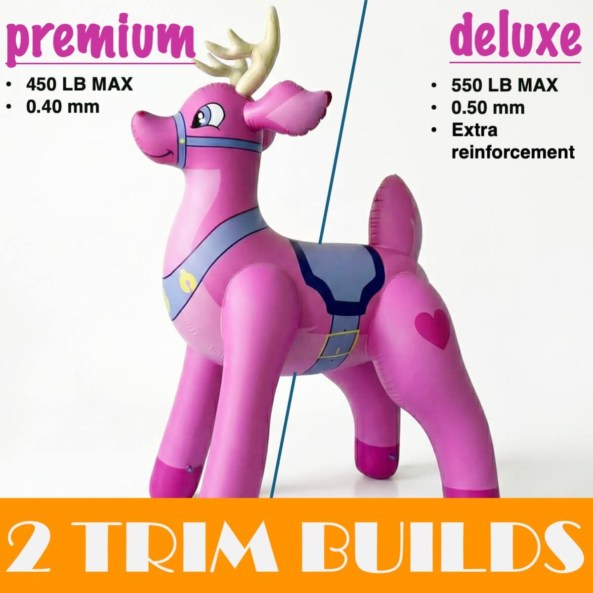 Pink Buckey Deer - 85 inch Tall