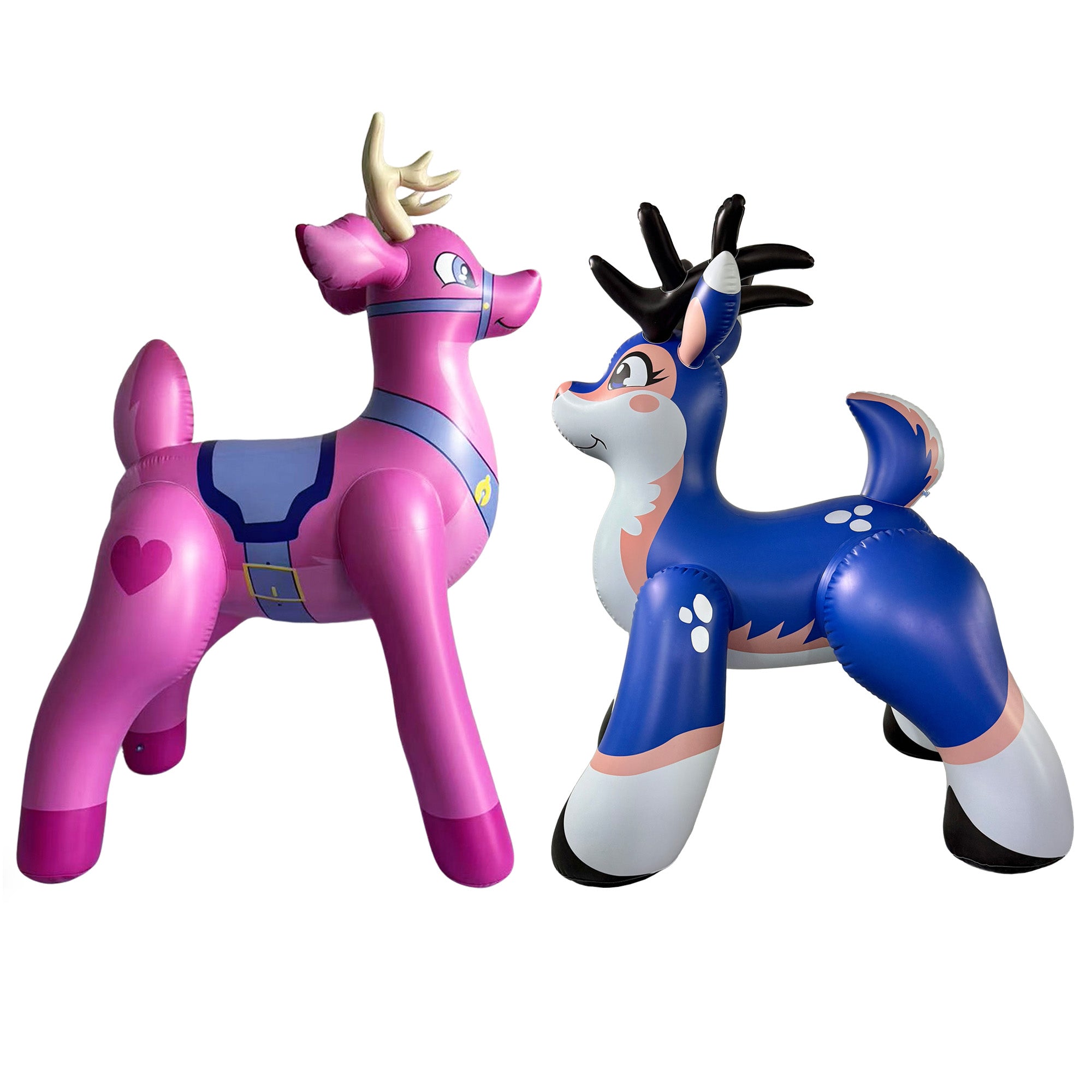 🦌 Blue Astrid Deer & Pink Buckey Deer –  Combo Set (Only 2 Sets Available)
