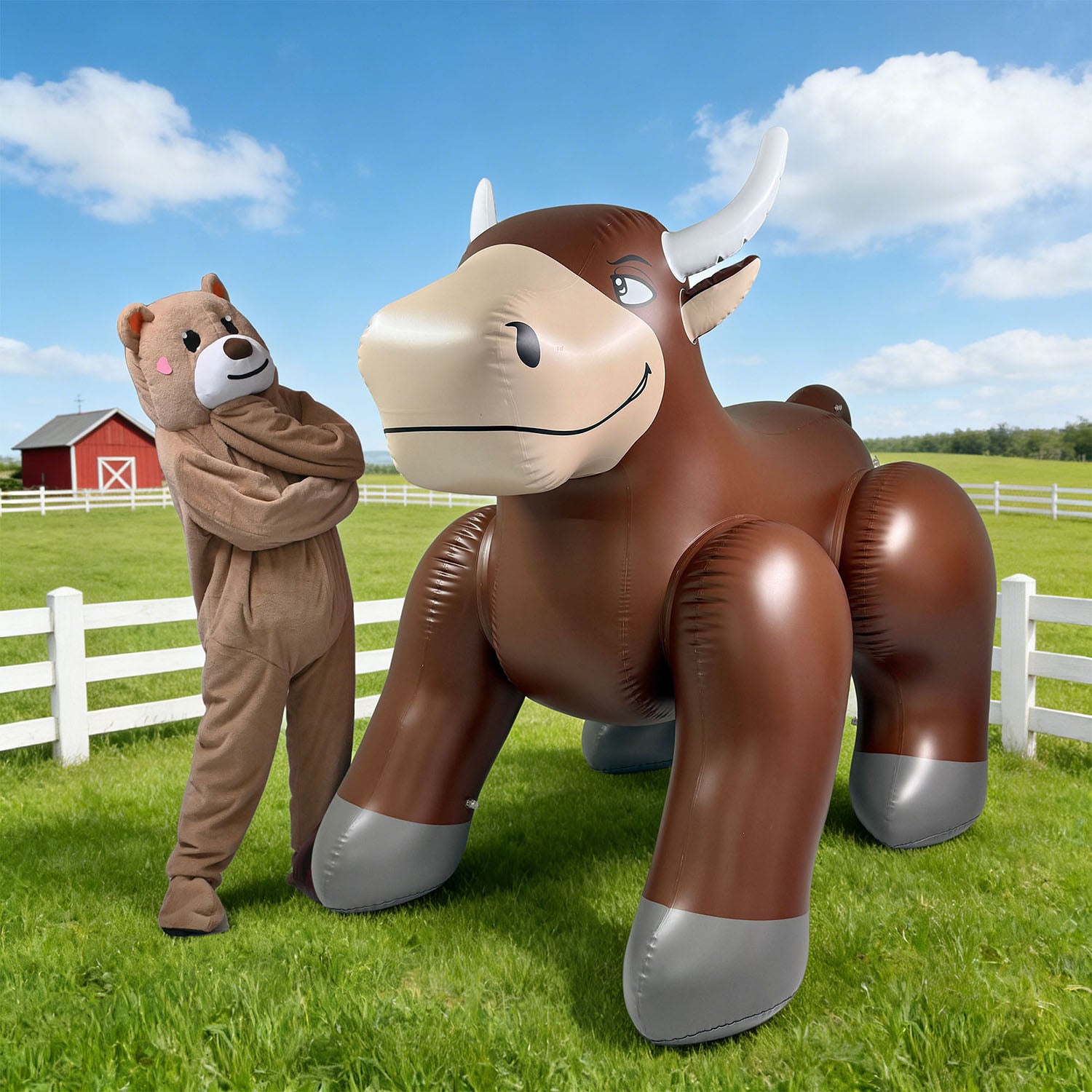 Bull 83” Tall – SqueakClub by Jet Creations