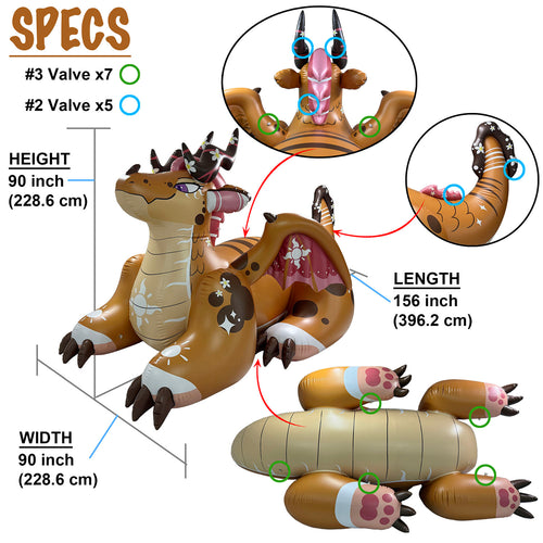 7.5'H Celestia Dragon