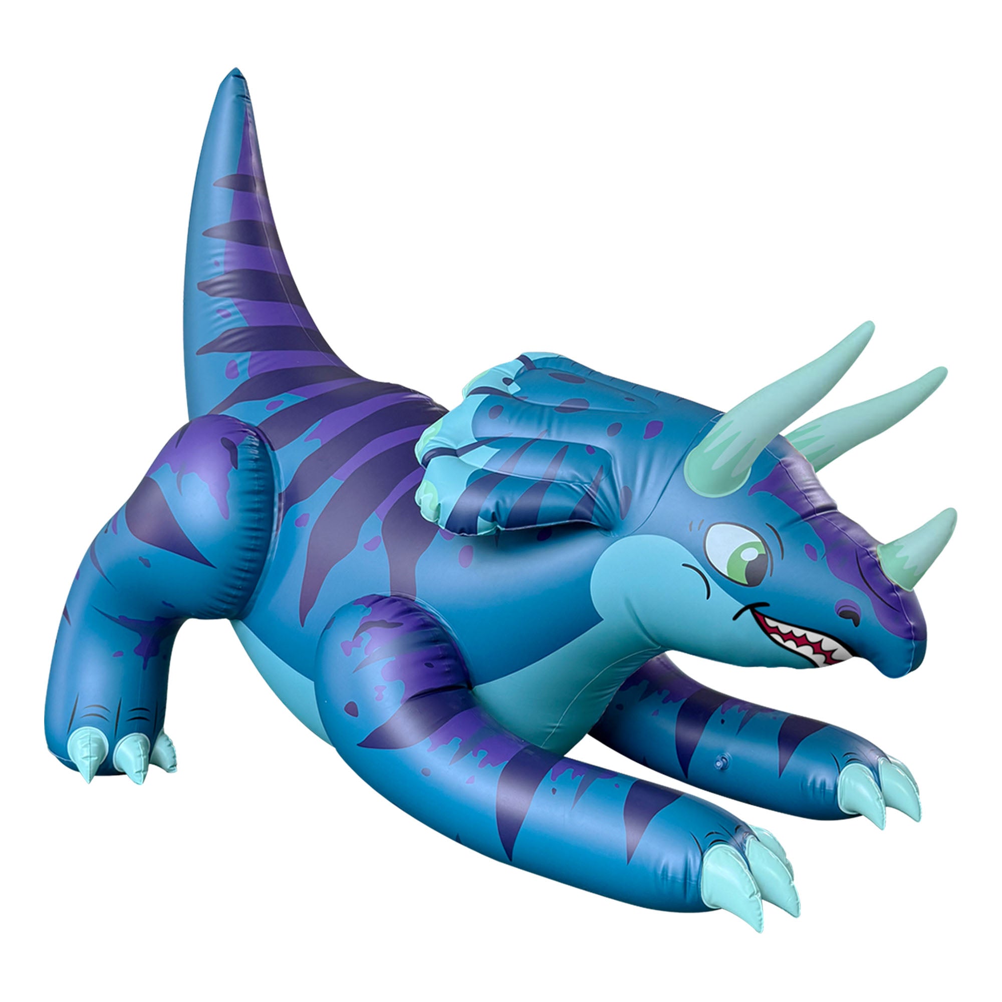 60” Giant Inflatable Triceratops – Realistic Topsy Dinosaur Figure, Large Dino Toy for Kids, Jurassic Theme Decor & Display