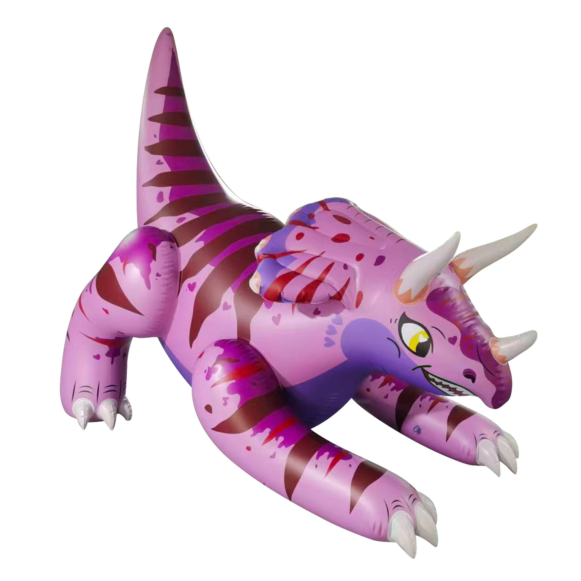 60” Giant Inflatable Triceratops – Realistic Topsy Dinosaur Figure, Large Dino Toy for Kids, Jurassic Theme Decor & Display