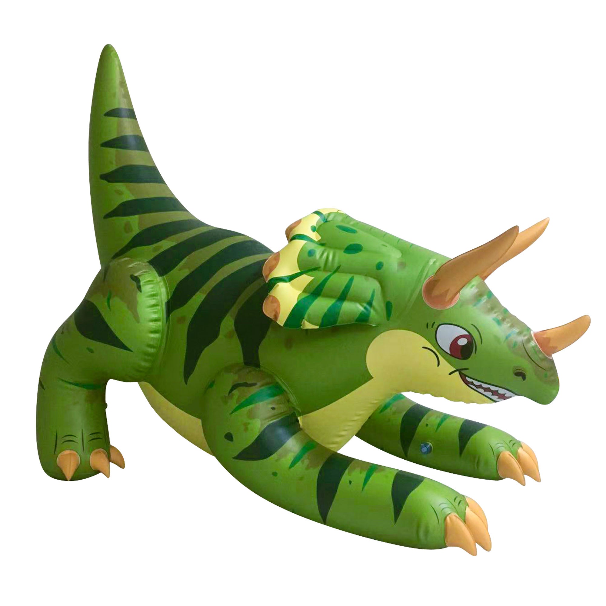 60” Giant Inflatable Triceratops – Realistic Topsy Dinosaur Figure, Large Dino Toy for Kids, Jurassic Theme Decor & Display