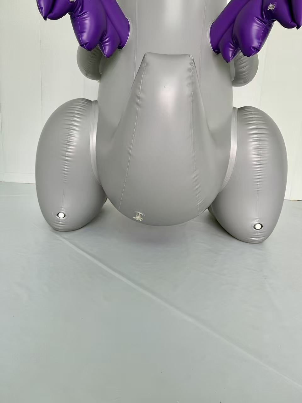 SqueakCo TPU Grey Dragon | Giant 90” Inflatable Dragon Collectible