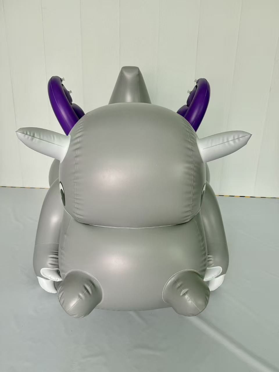 SqueakCo TPU Grey Dragon | Giant 90” Inflatable Dragon Collectible
