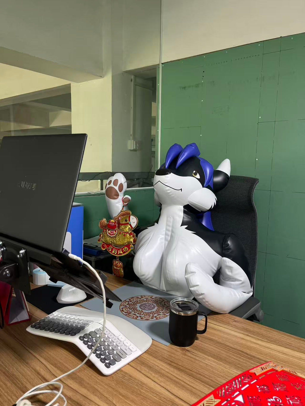 Holly the Husky - 72 inch Tall