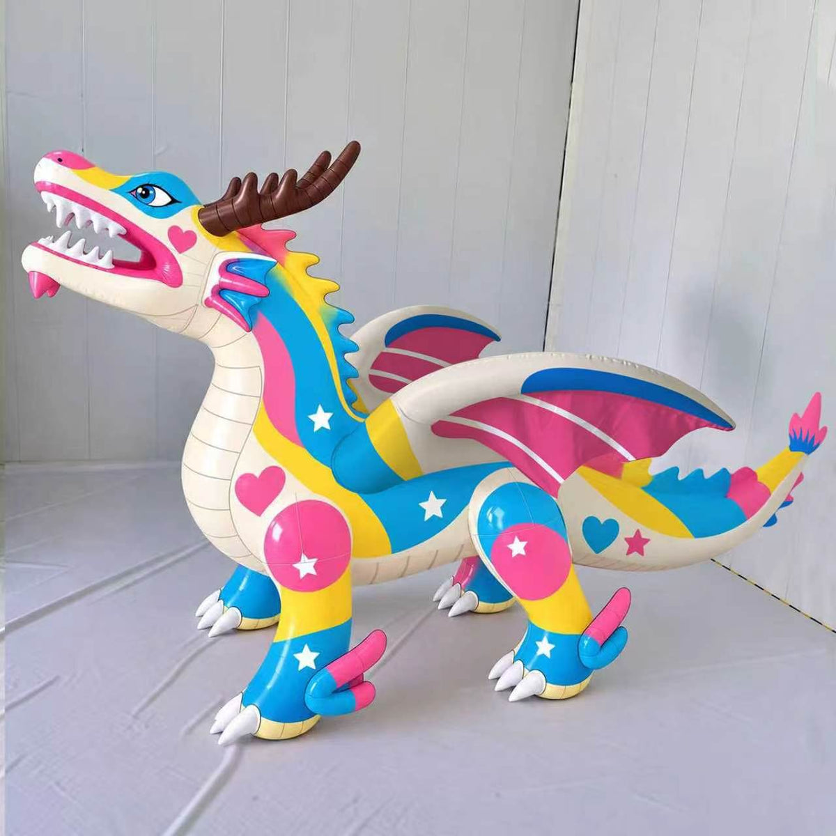 Kaelix the Dragon – 150” Giant Open-Mouth Standing Inflatable Dragon - PVC