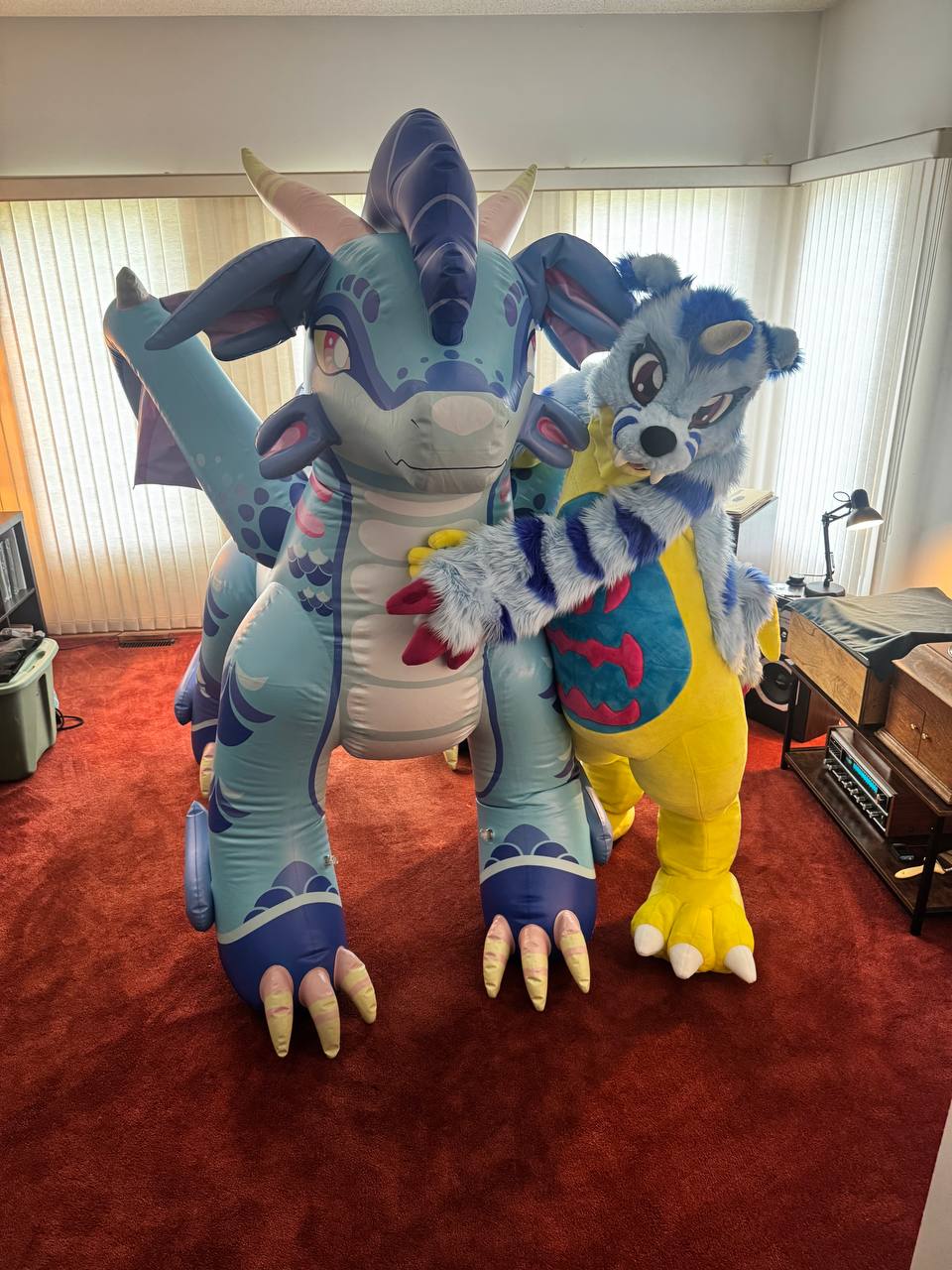 Splash the PuffWing Dragon, and Friends - 87" Tall *PVC*