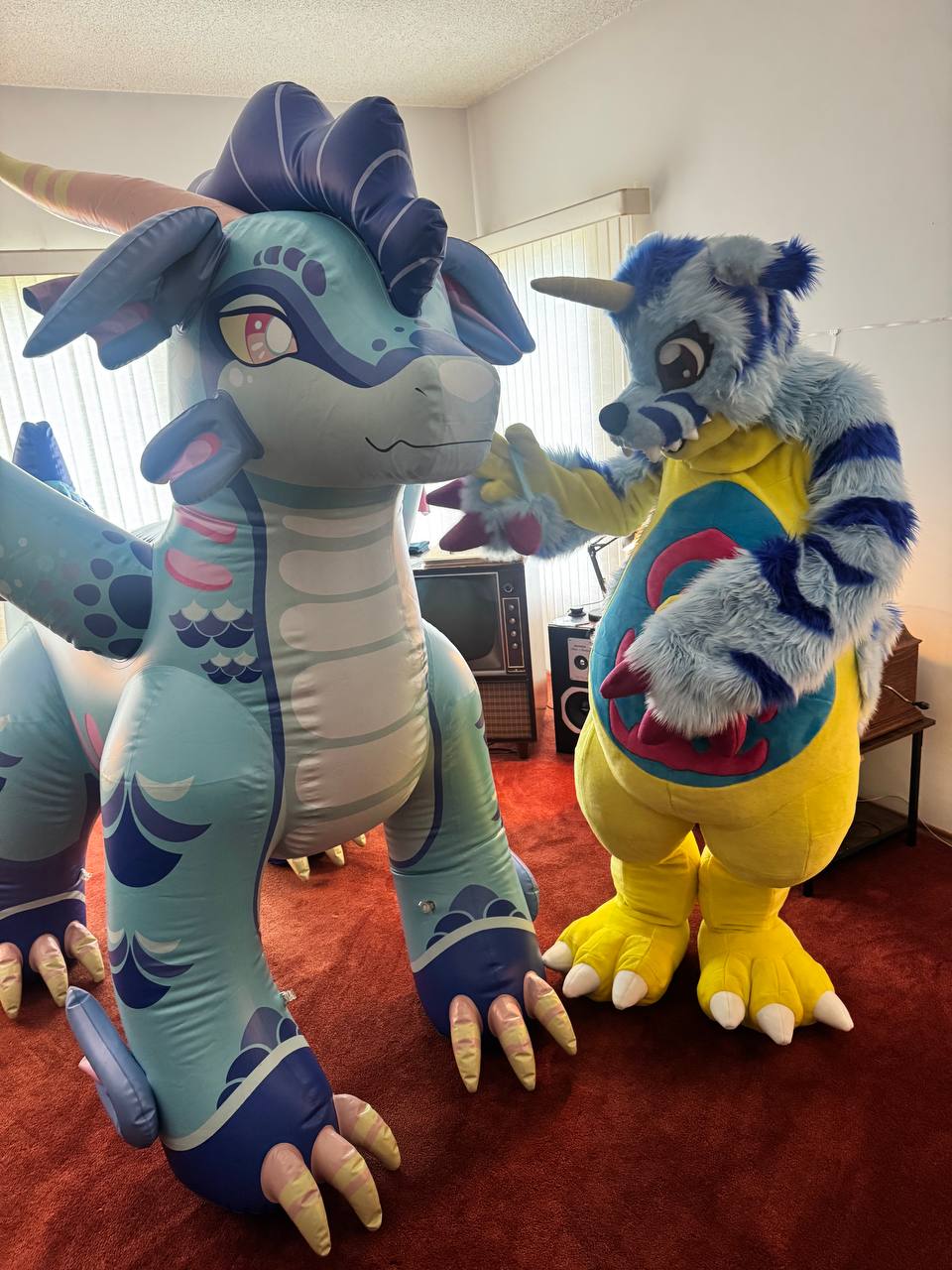 Splash the PuffWing Dragon, and Friends - 87" Tall *PVC*