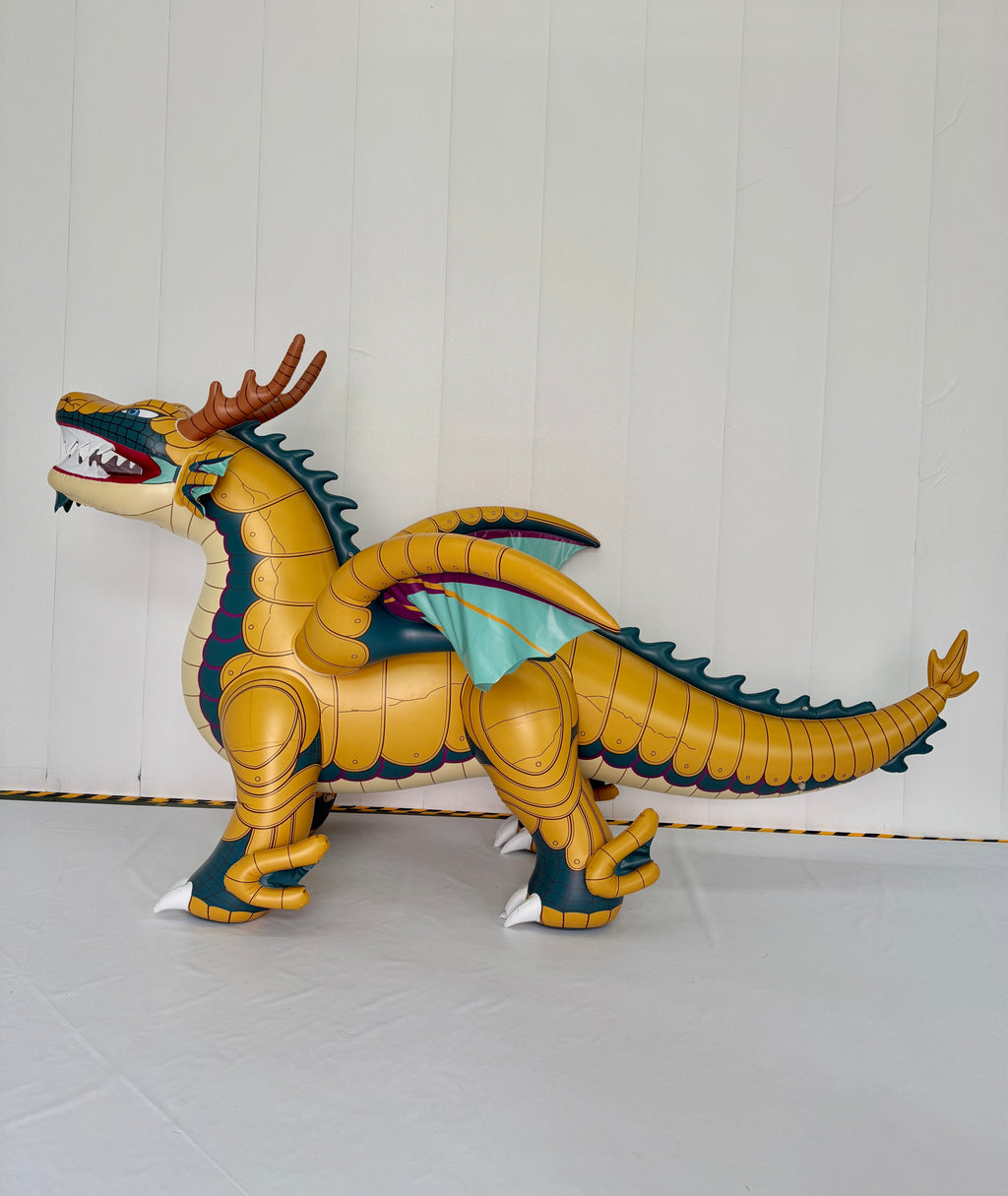 Kaelix the Dragon – 150” Giant Open-Mouth Standing Inflatable Dragon - PVC