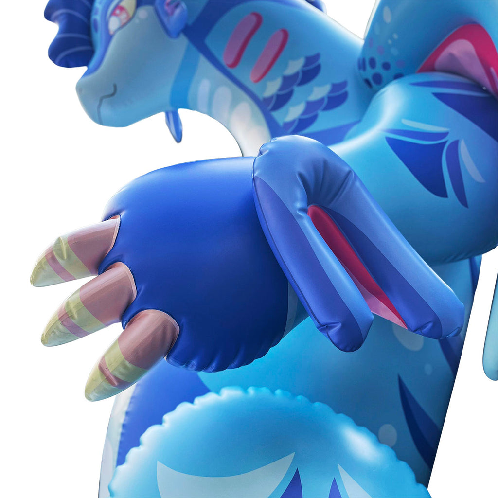 Blue Lounging Dragon Detail Claw View