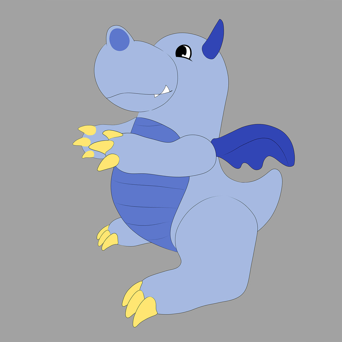 SqueakCo Grey Dragon | Giant 90” Inflatable Dragon Collectible  ✨ NEW GLOSSY PRINTING
