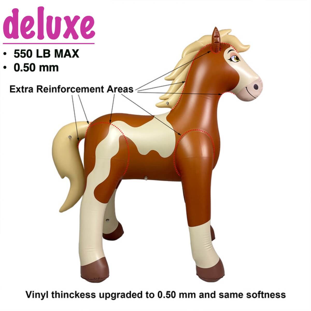 Influvia Cirrus Horse deluxe edition showing extra reinforement areas