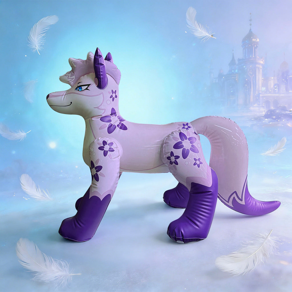 48” Inflatable Kitsune (Single-Tailed Fox) TPU material with Glossy Printing