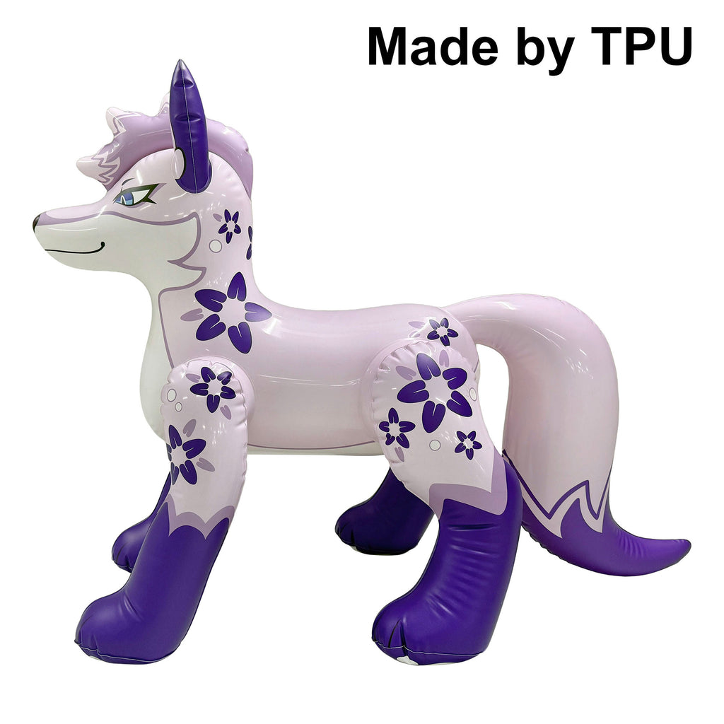 48” Inflatable Kitsune (Single-Tailed Fox) TPU material with Glossy Printing
