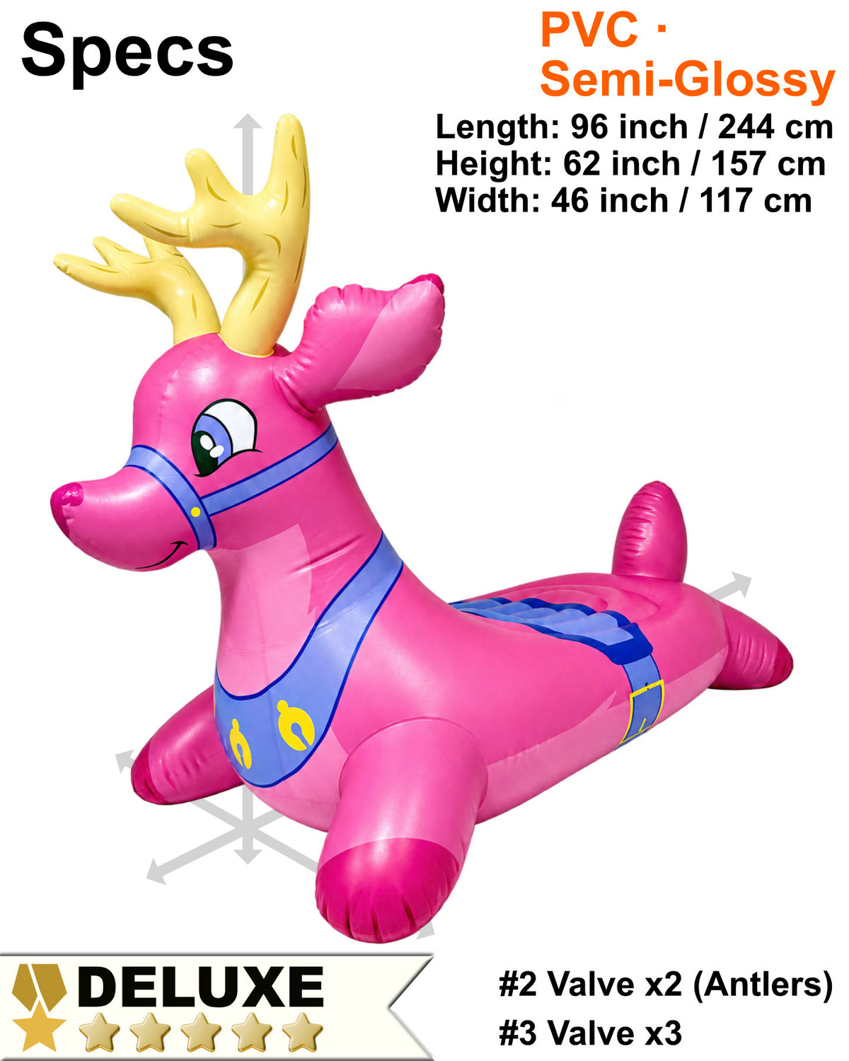Inflatable Lounge Creature Forms- 96" L 2 Designs - Glossy PVC Version