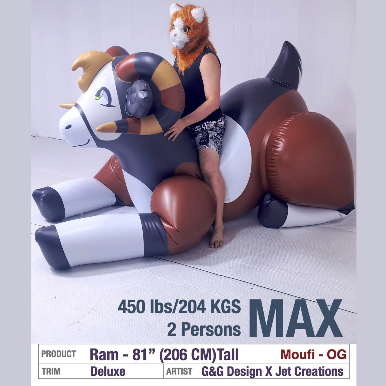 Moufi the Ram, and Friends - 81" Tall *TPU*