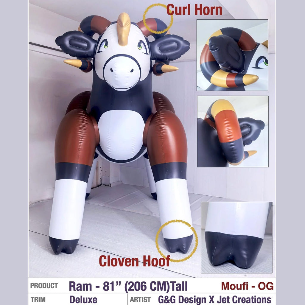 Moufi the Ram, and Friends - 81" Tall *TPU*