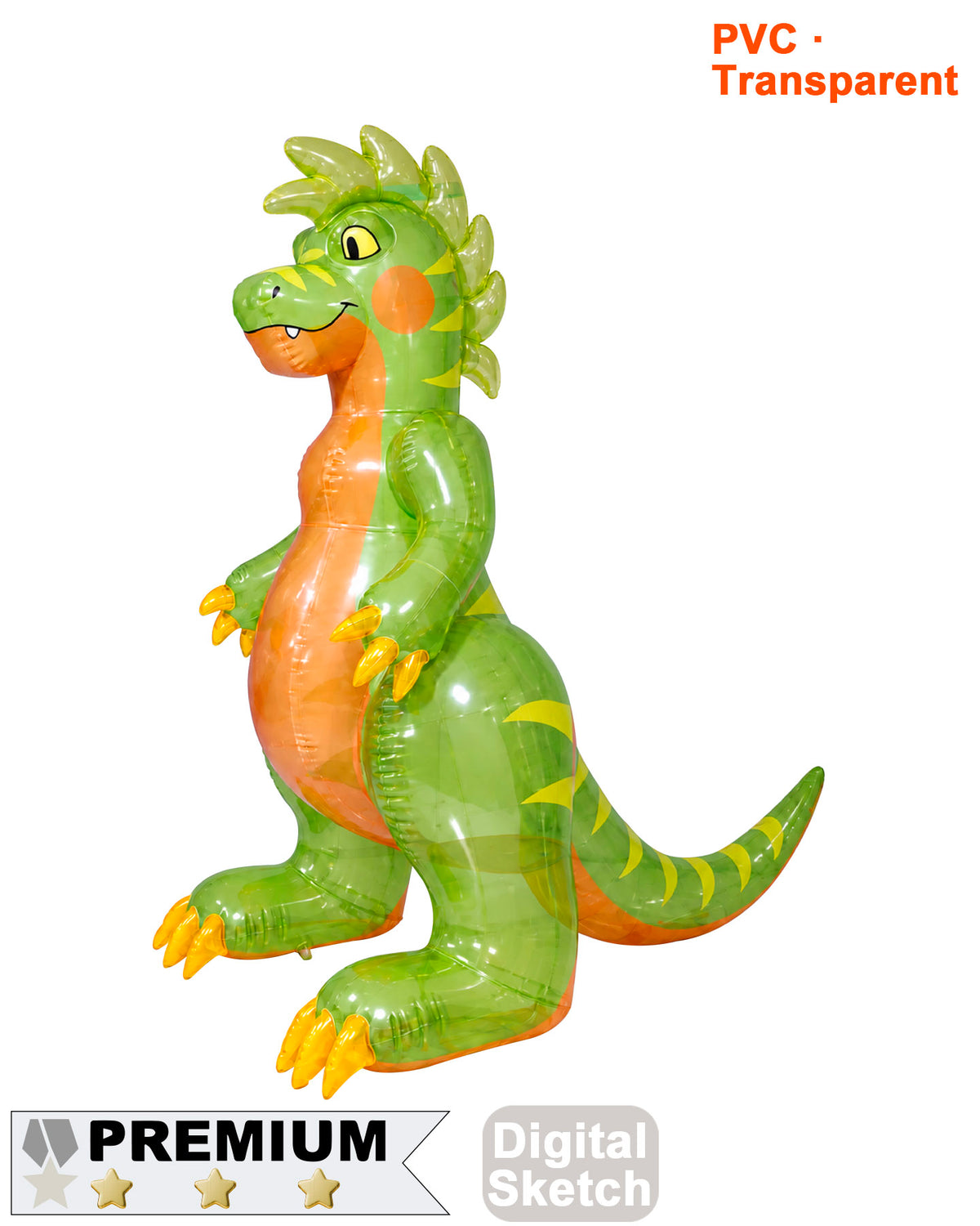Raptary the Raptor - 72" H - Glossy PVC Version