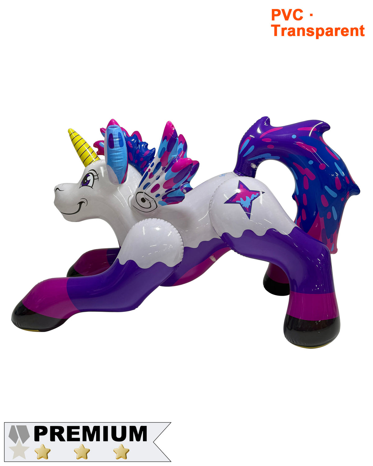 Starlight the Unicorn without Saddle Print - 84" L- Glossy PVC Version