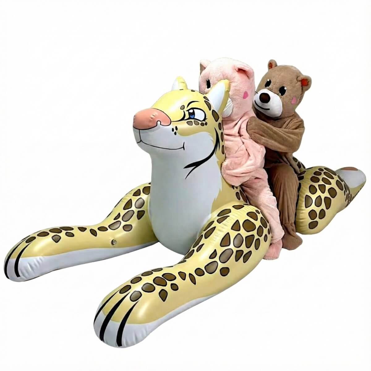 G&G Design X Jet Creations Inflatable Lying apex animal - riding Lianne the Leopard