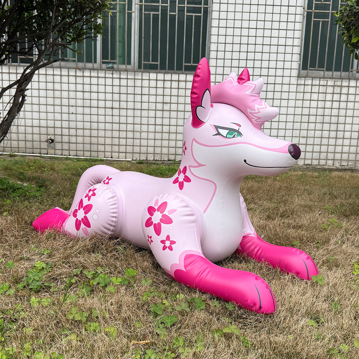 48” Single-Tailed pouncing Kitsune Fox - PVC – SqueakClub is the