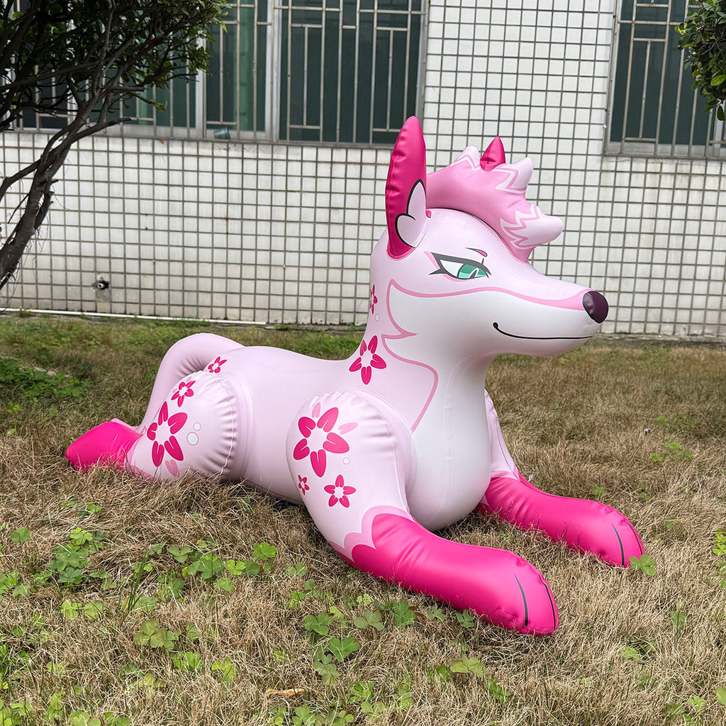 48” Single-Tailed pouncing Kitsune Fox - PVC