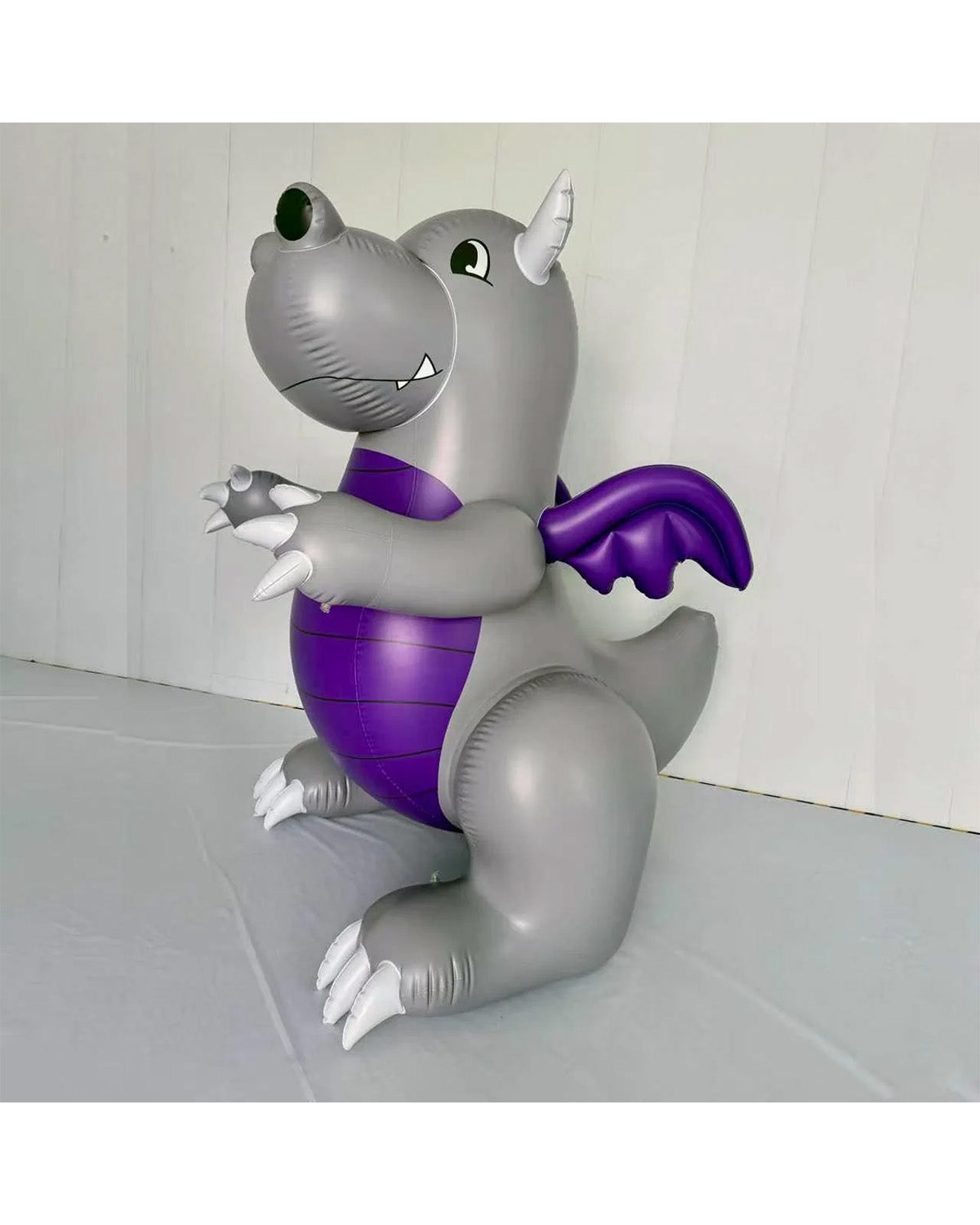 SqueakCo Grey Dragon | Giant 90” Inflatable Dragon Collectible  ✨ NEW GLOSSY PRINTING