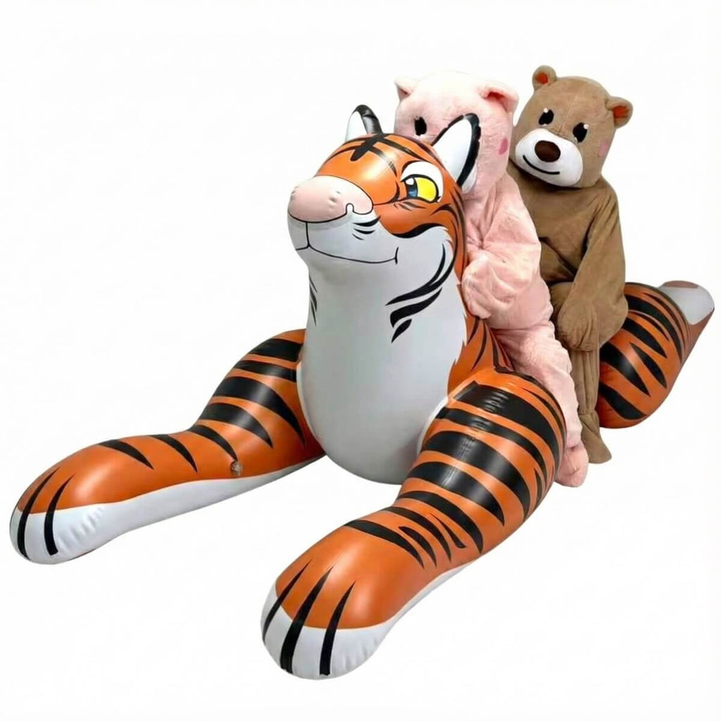 G&G Design X Jet Creations Inflatable Lying apex animal - riding Tania the orange tiger
