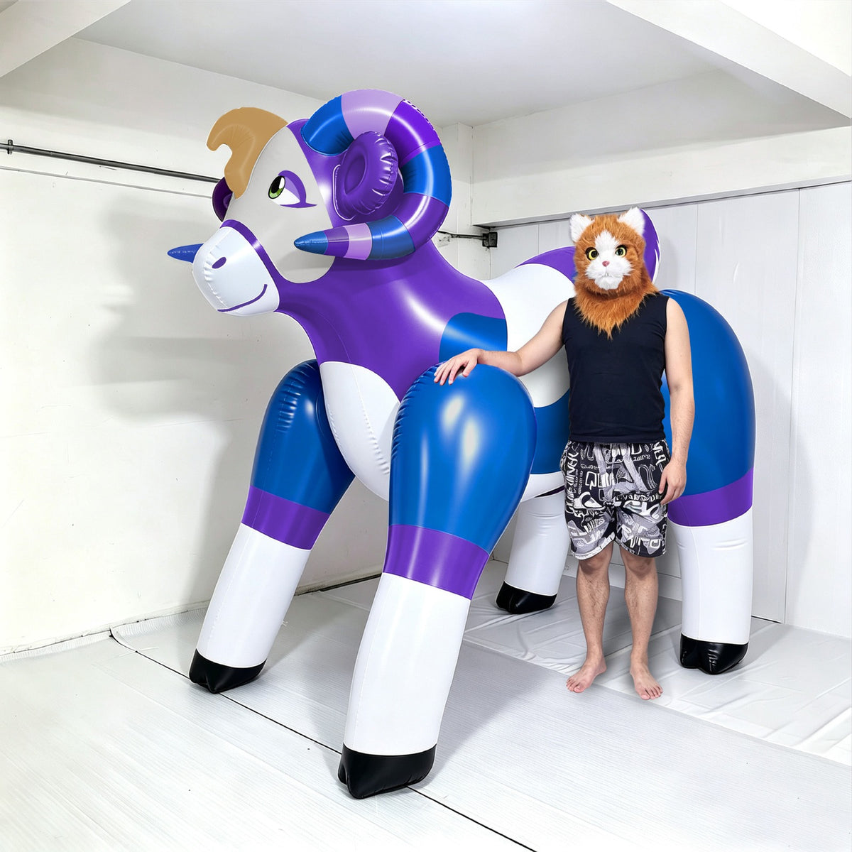 Moufi the Ram, Friends - 81" Tall