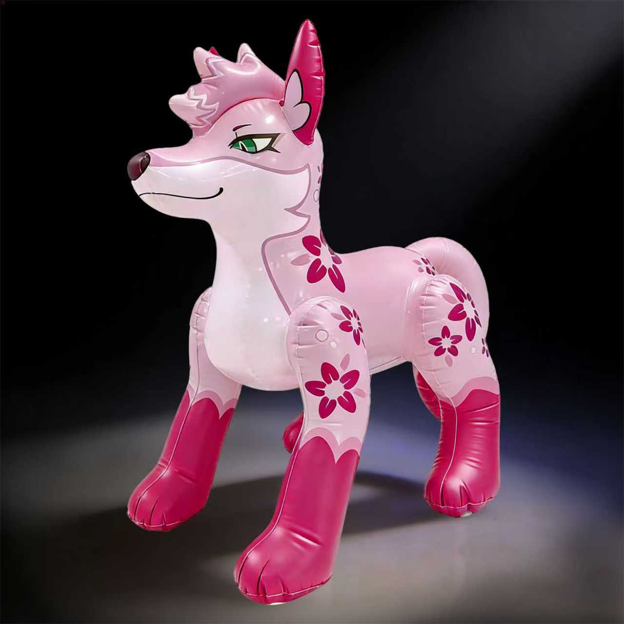 48” Inflatable Kitsune (Single-Tailed Fox) TPU material with Glossy Printing