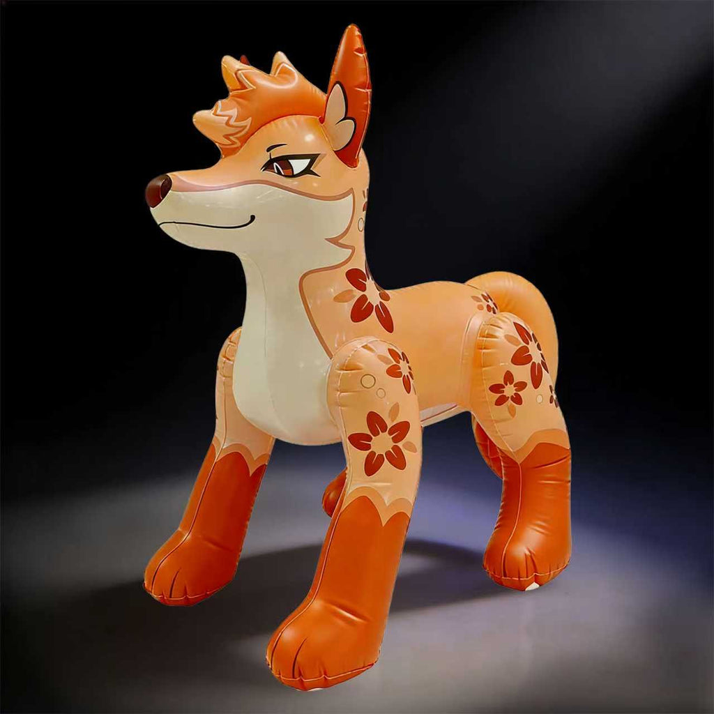 48” Inflatable Kitsune (Single-Tailed Fox) TPU material with Glossy Printing