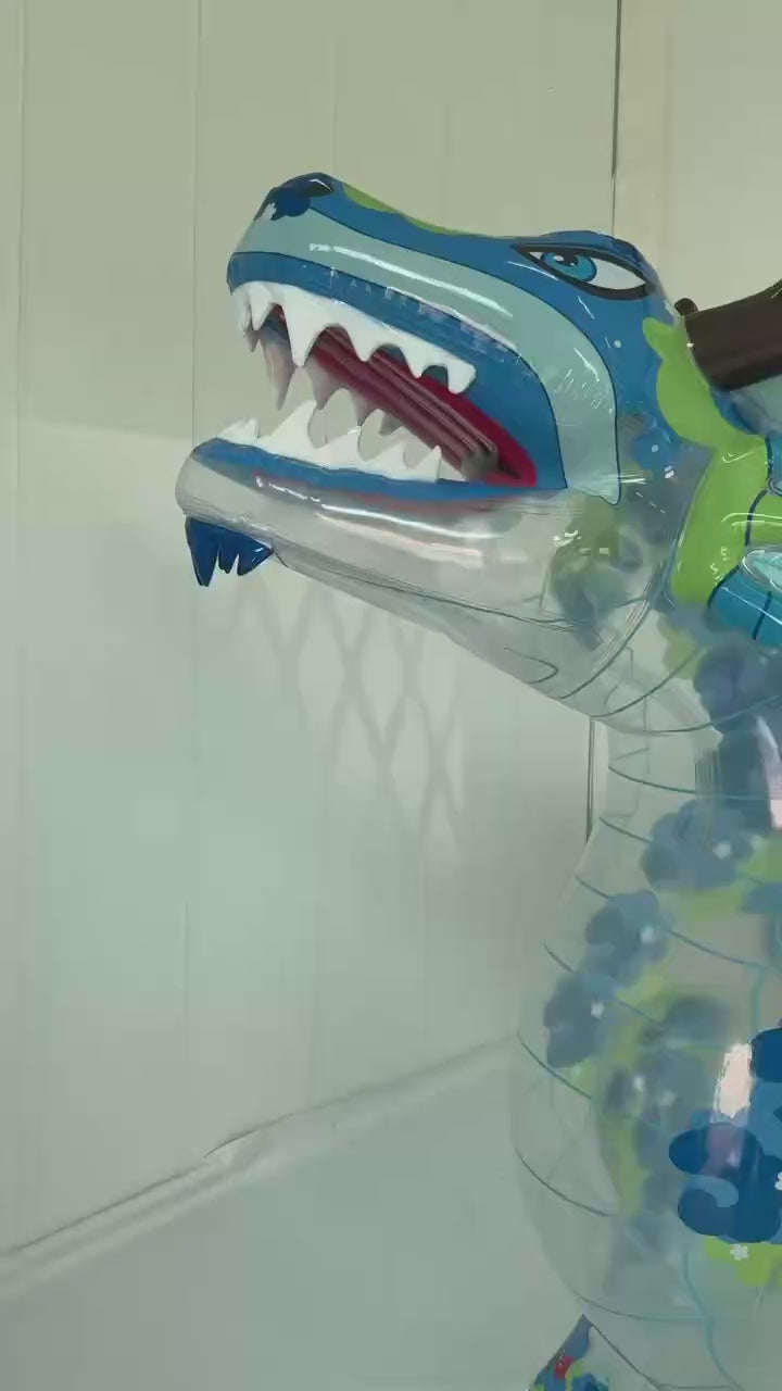 Kaelix the Dragon – 150” Giant Open-Mouth Standing Inflatable Dragon - PVC