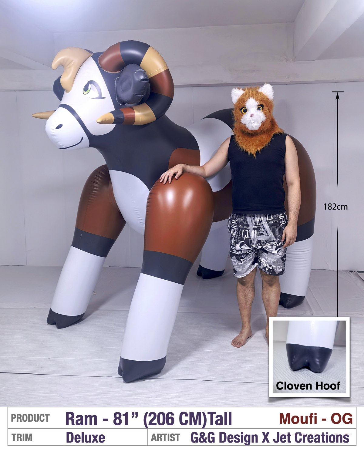 Moufi the Ram, and Friends - 81" Tall *TPU*